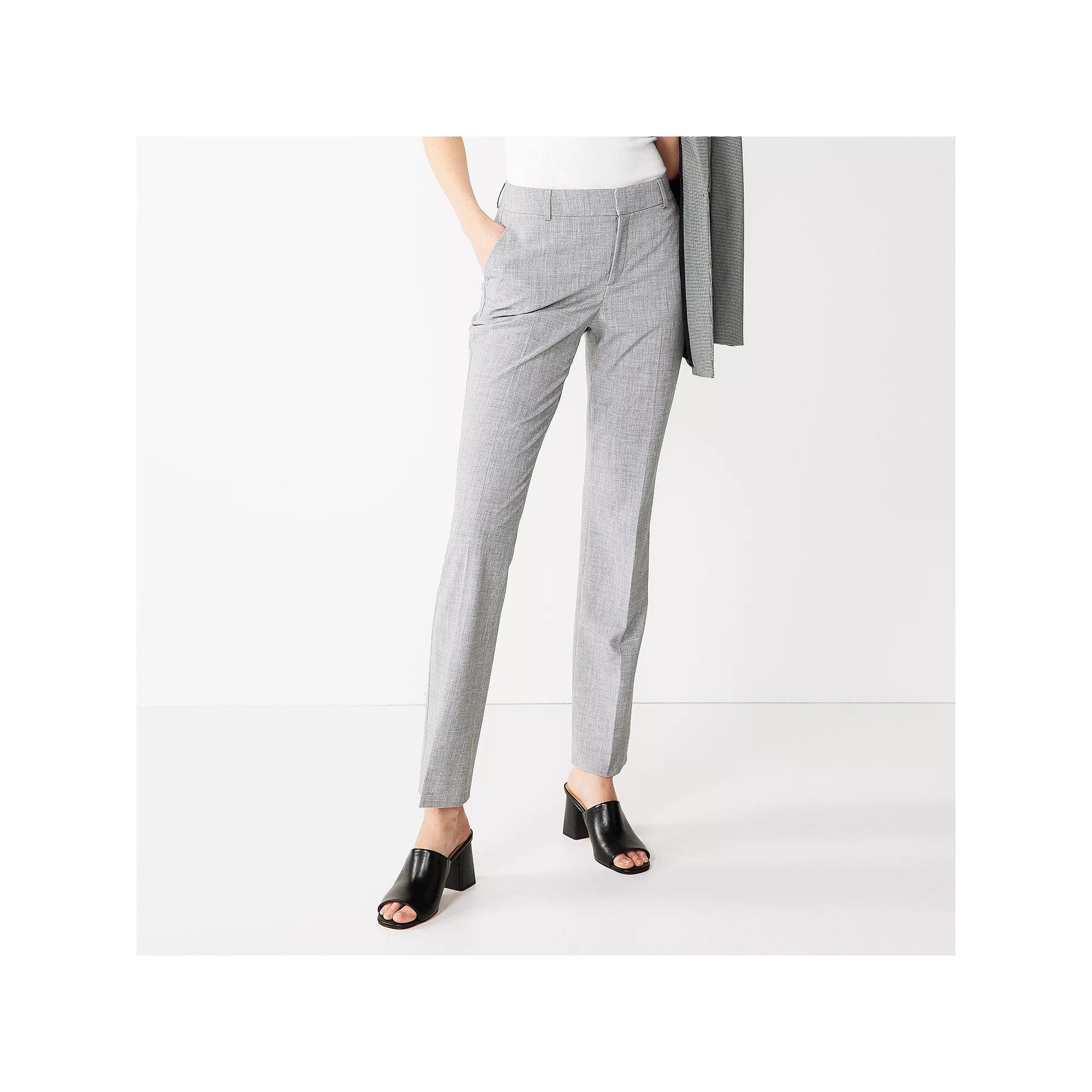 Womens Nine West Barely Bootcut Pant Grey Gray Product Image