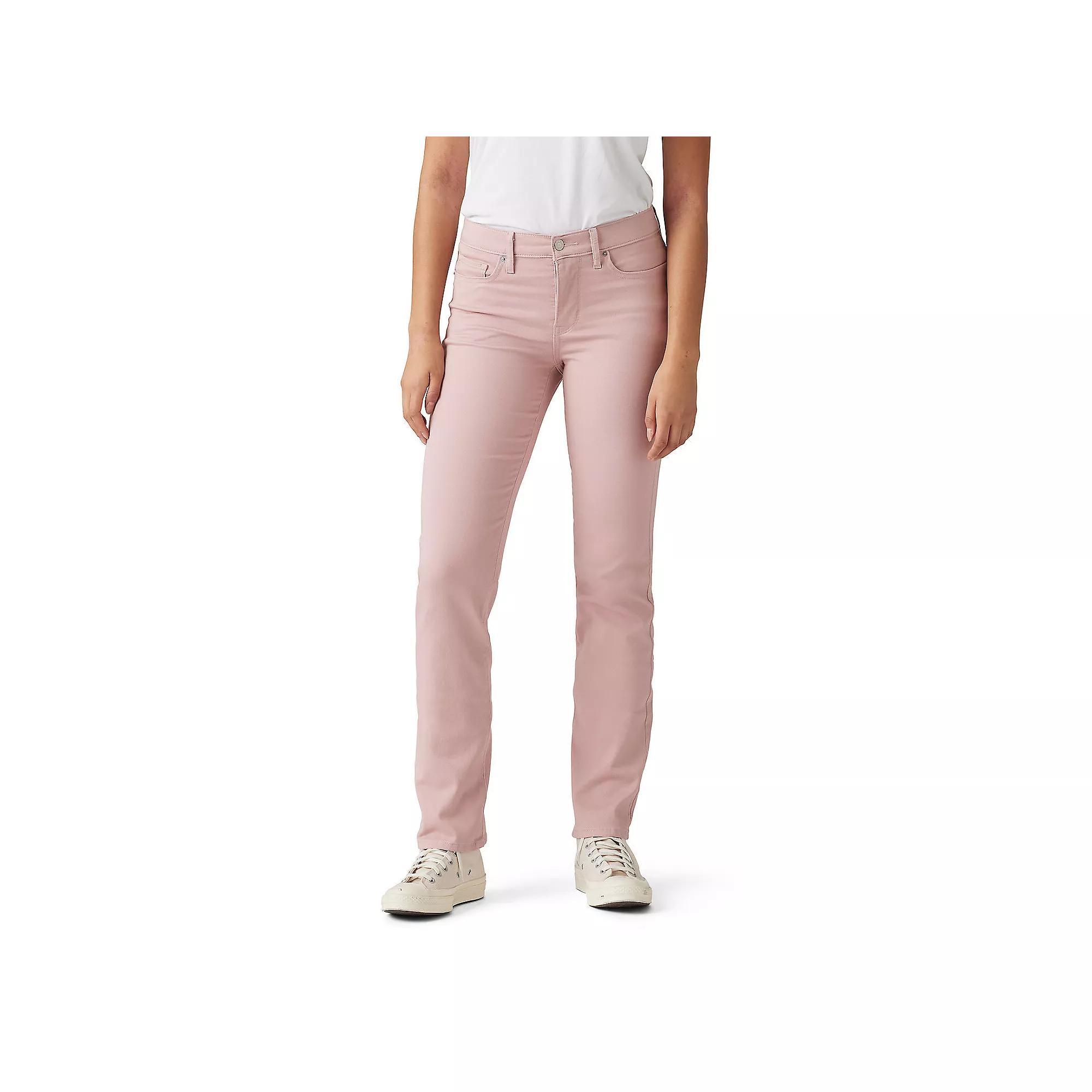 Women's Levi's® 314™ Shaping Straight Jeans, Size: 29(US 8)Medium, Pale Pink Twill Product Image