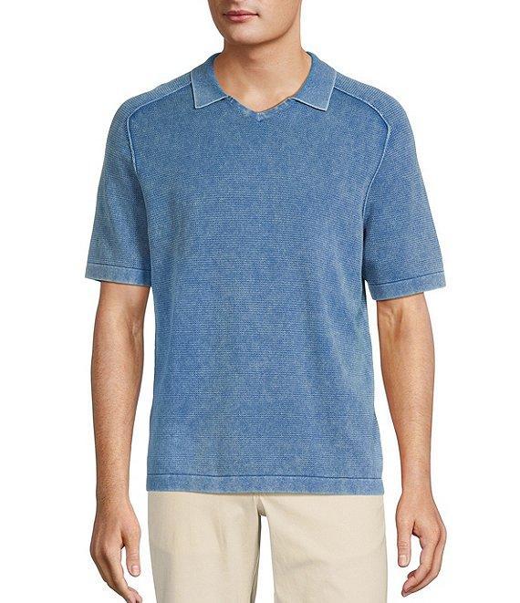 Tommy Bahama Saltwater V-Neck Short Sleeve Polo Shirt Product Image