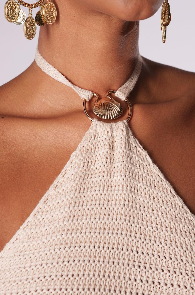 SHE SELLS SEASHELLS CROCHET MAXI DRESS Product Image
