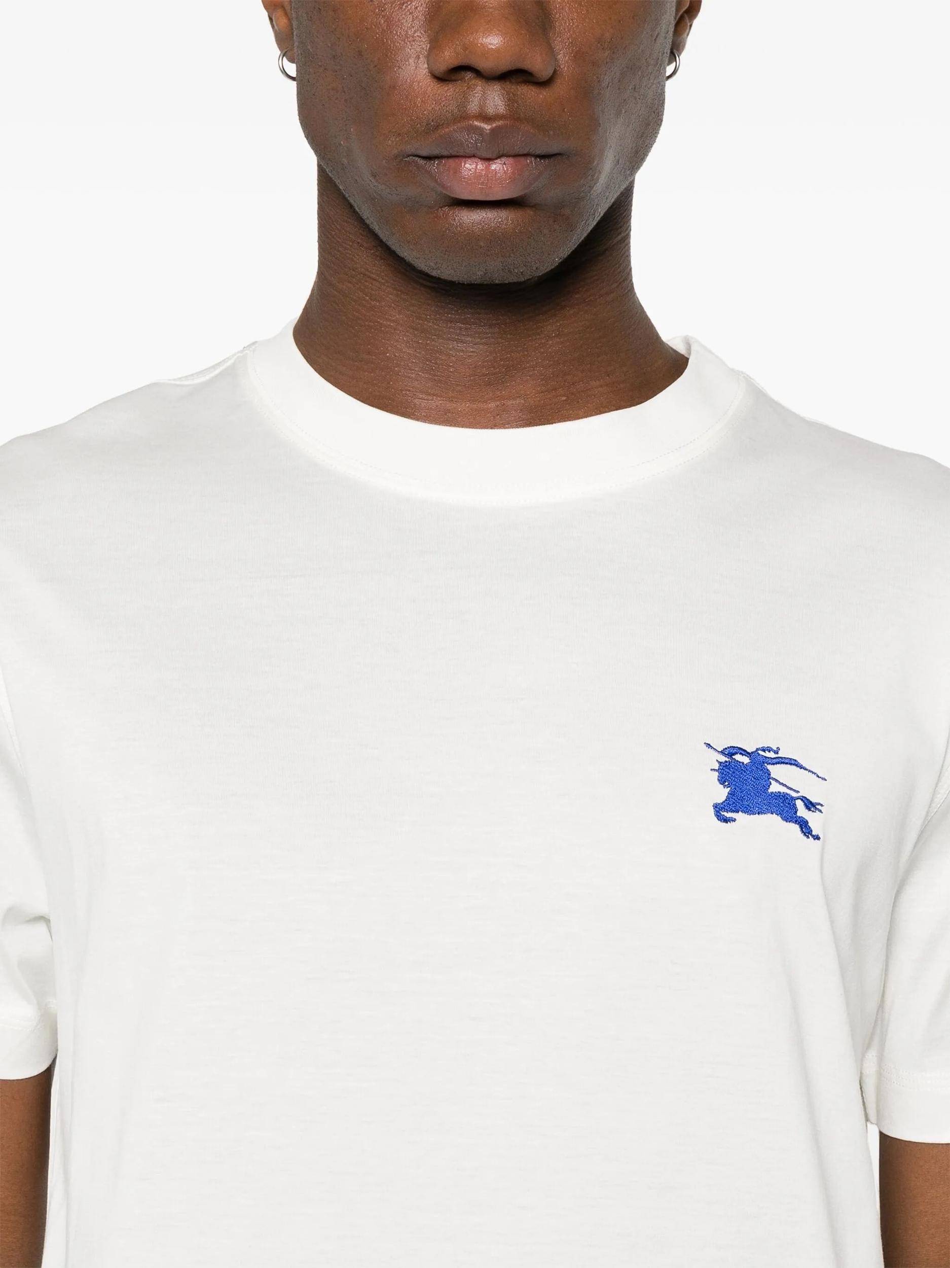 White Embroidered T-Shirt Product Image