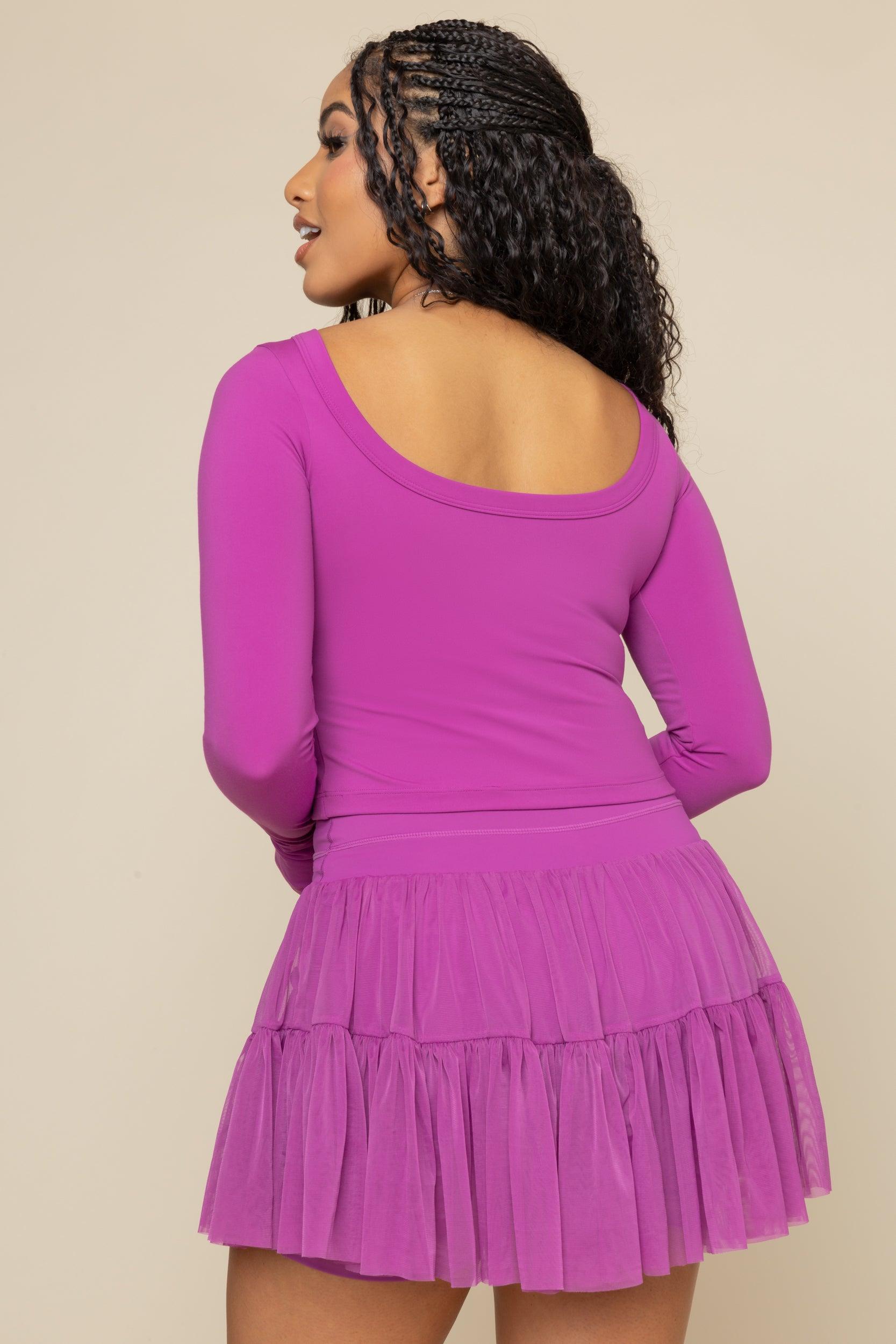 Your Favorite Long Sleeve Reversible Top - Royal Orchid Product Image