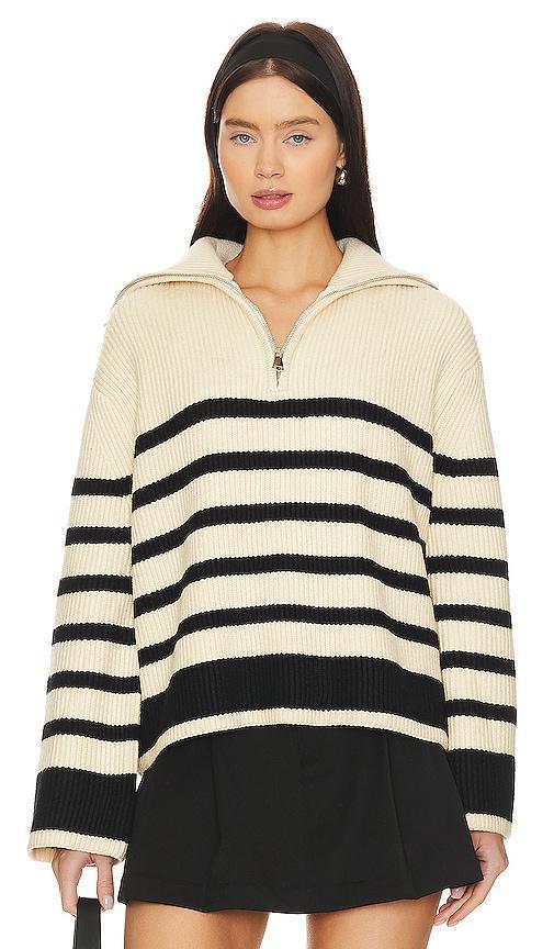 Blank NYC Knit Stripe Sweater (Peak Hour) Women's Clothing Product Image