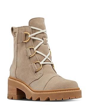 Sorel Joan Now Waterproof Lace-Up Lug Sole Leather Booties Product Image