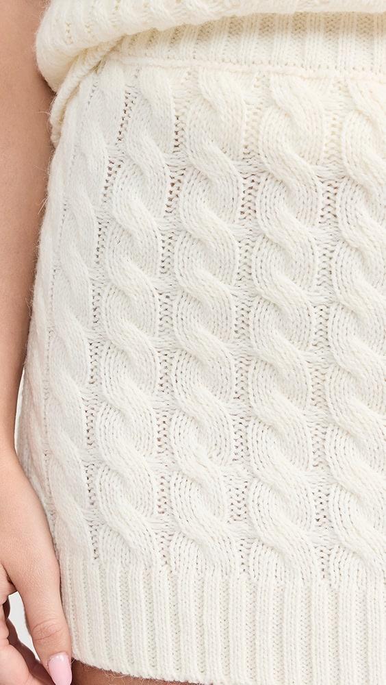 ALOHAS Blake White Tricot Skirt | Shopbop Product Image