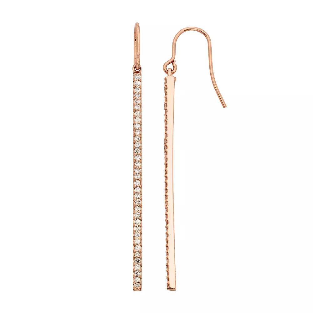 1 Carat T.W. Diamond 14k Gold Stick Drop Earrings, Women's, Yellow Product Image