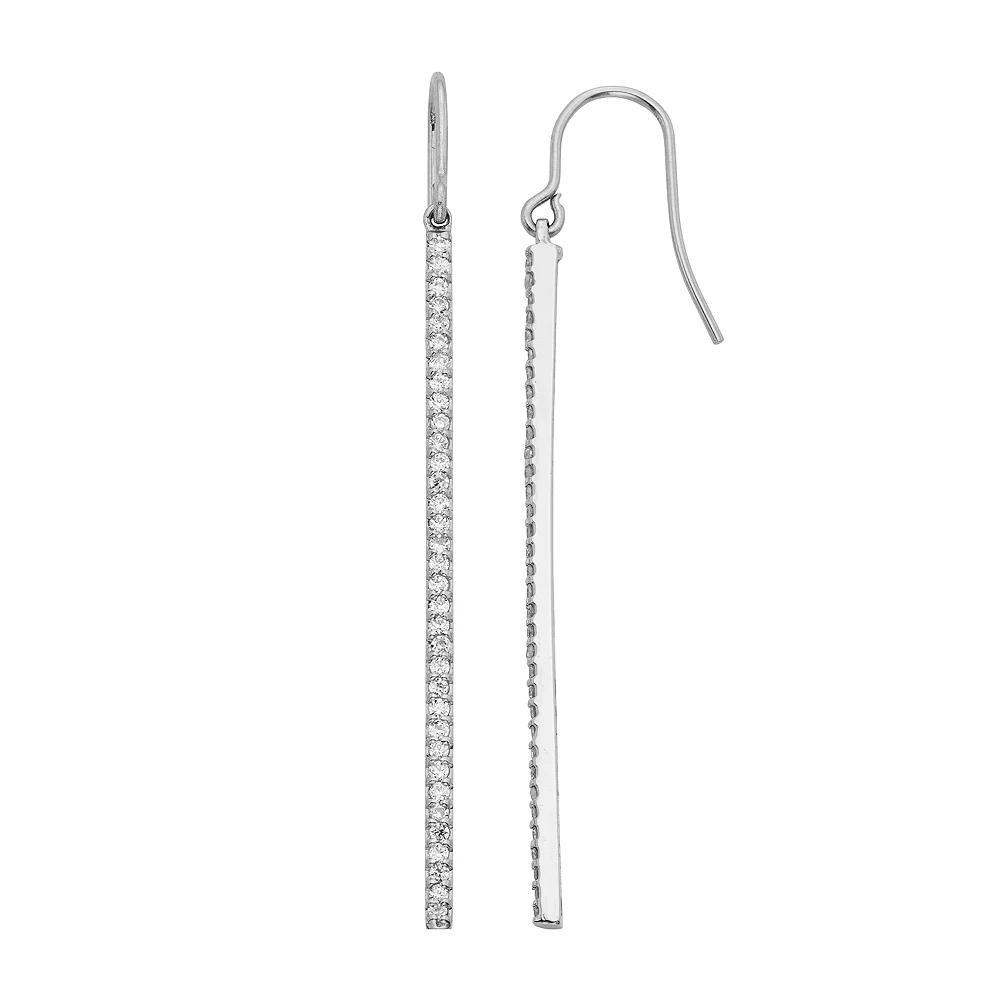 1 Carat T.W. Diamond 14k Gold Stick Drop Earrings, Women's, Yellow Product Image