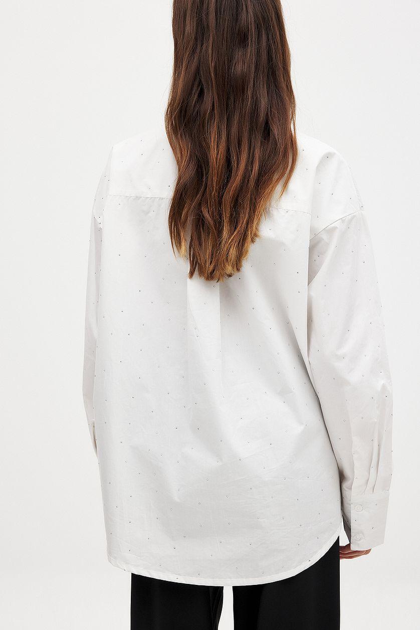 Rhinestone Detail Shirt Product Image