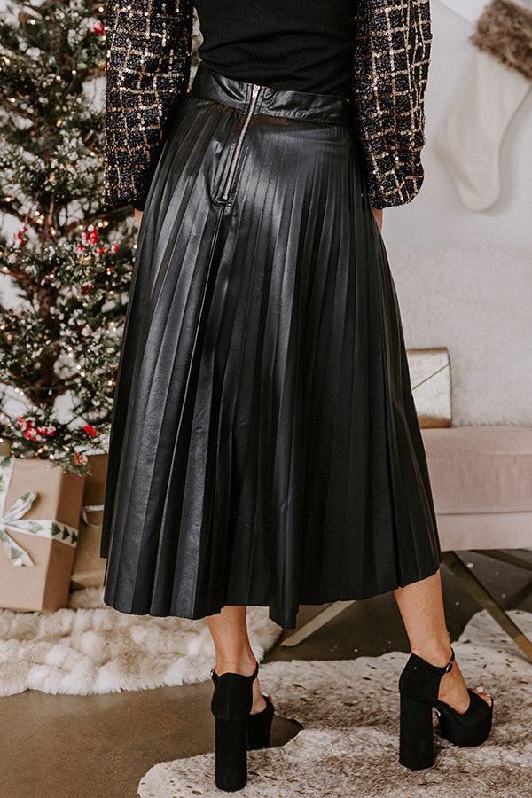 One Way Ticket Faux Leather Skirt Product Image