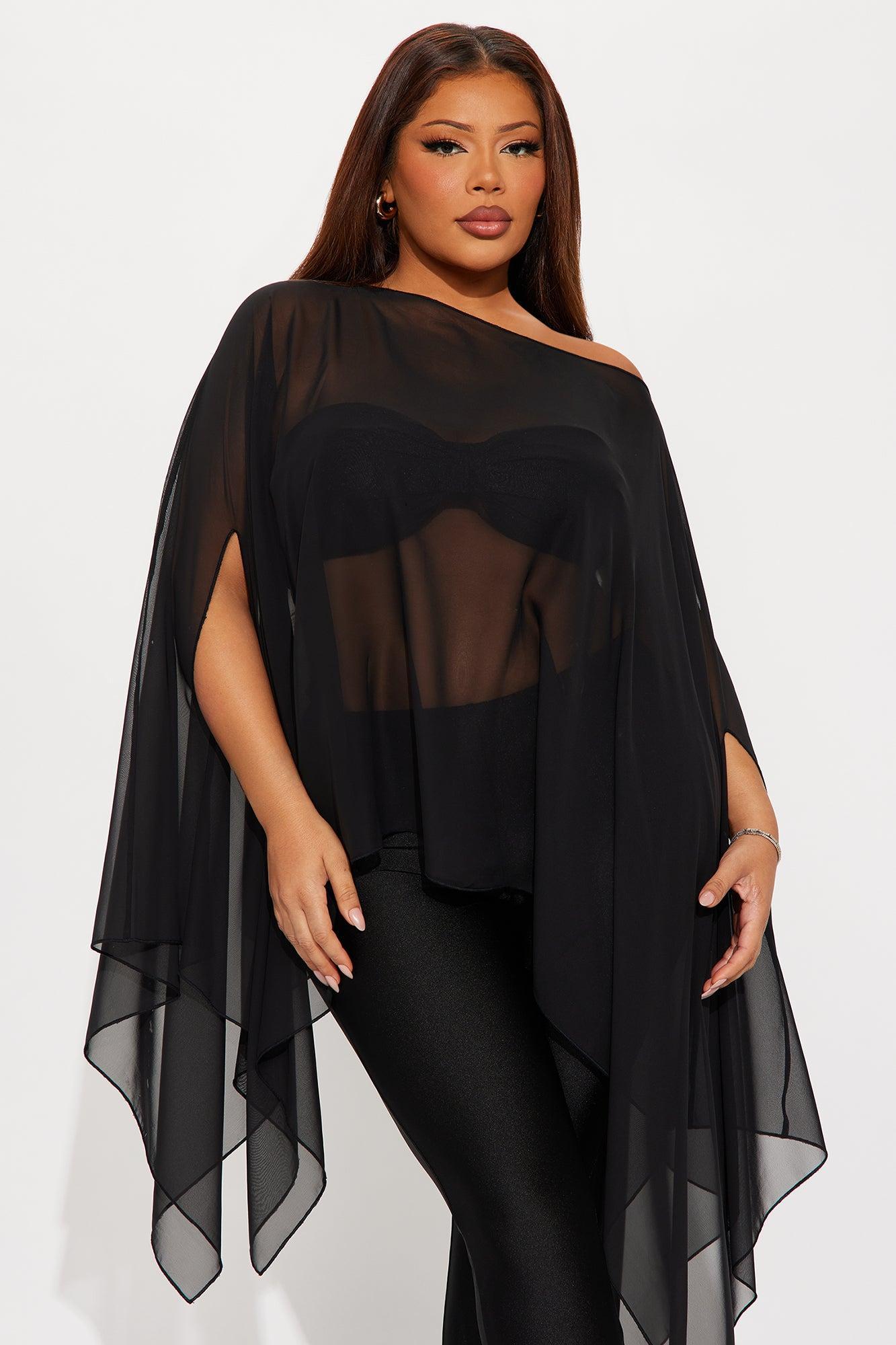See Through Me 3 Piece Pant Set - Black Female Product Image