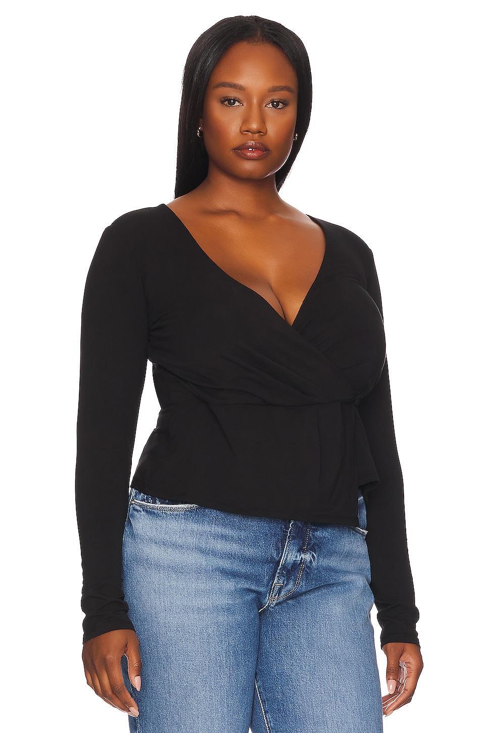 Good Touch U Ring Ruched Bodysuit Good American Product Image