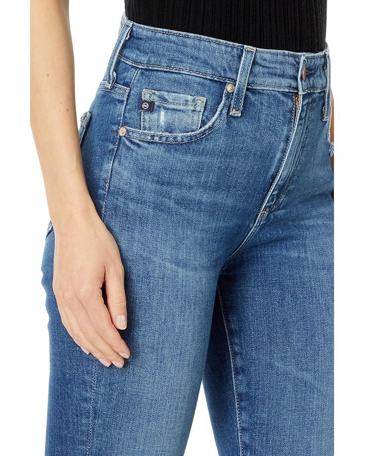 Mari Mid Rise Slim Straight Jeans in Oceanside Product Image