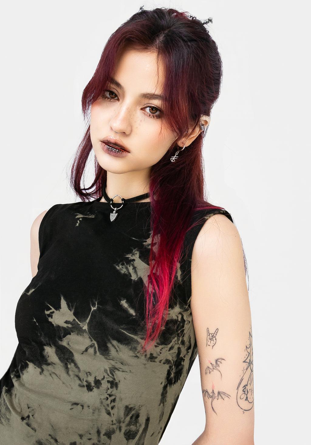 Erosion Tie Dye Sleeveless Tee Product Image