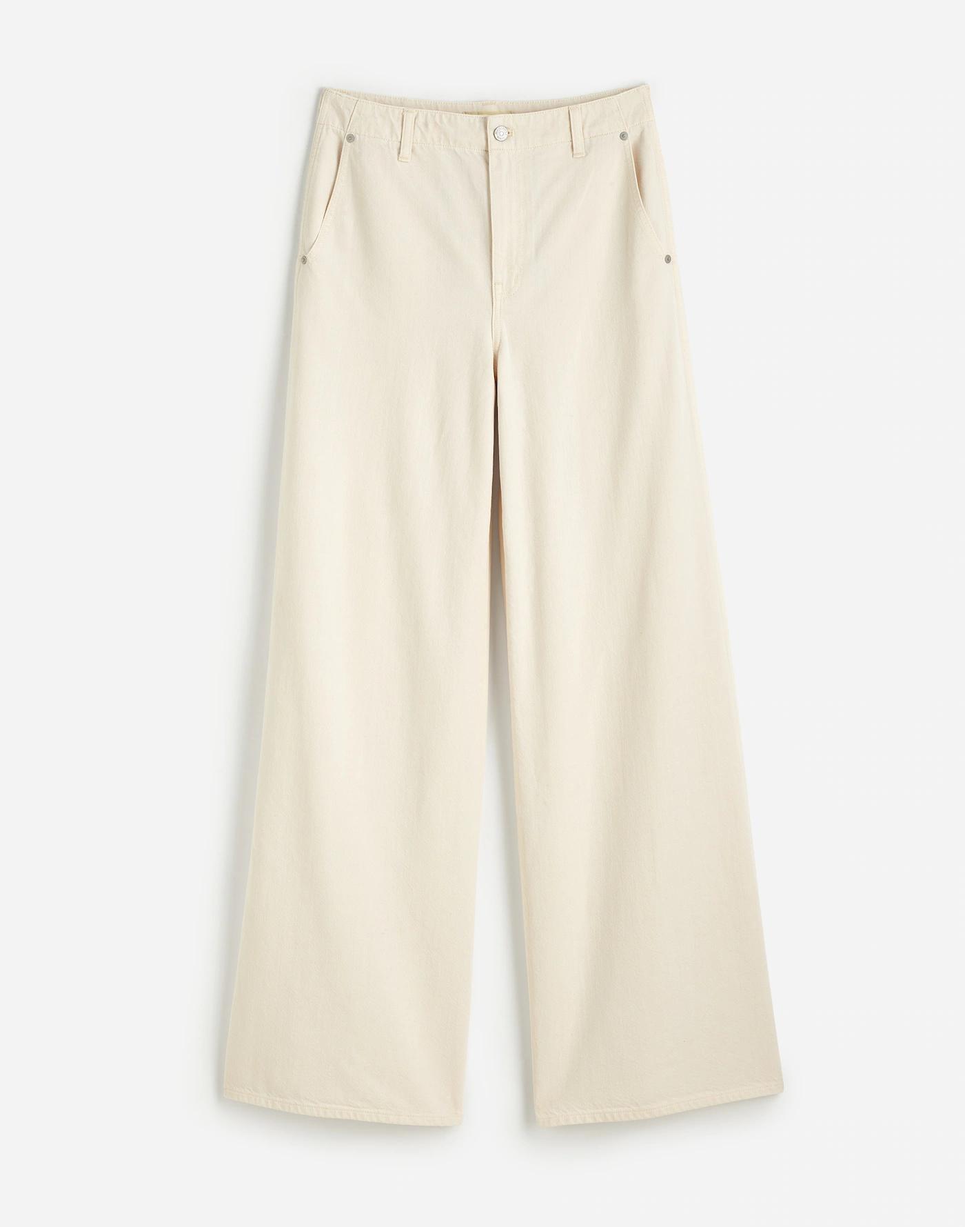 Wide Sweep Denim Trousers Product Image