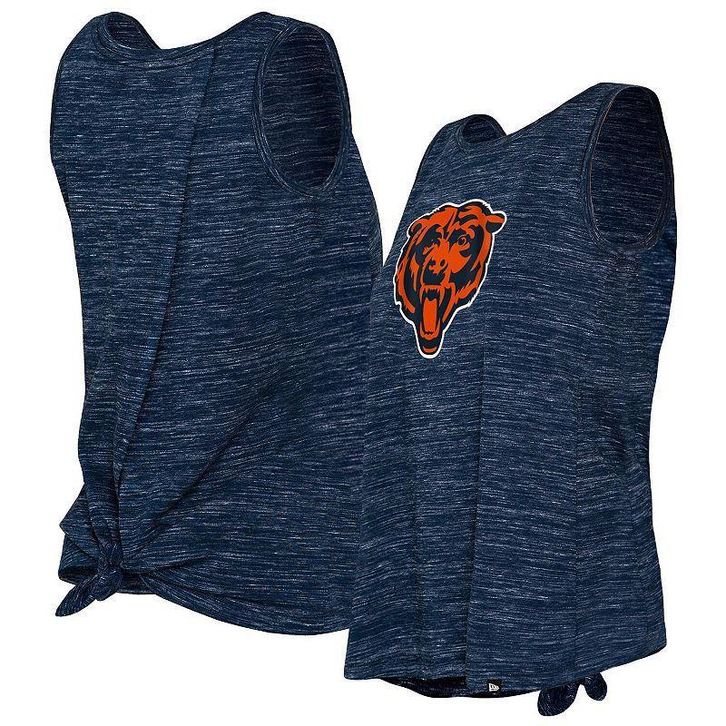 Women's New Era Black Las Vegas Raiders Space Dye Tie-Back Tank Top, Size: XS, Lvr Black Product Image