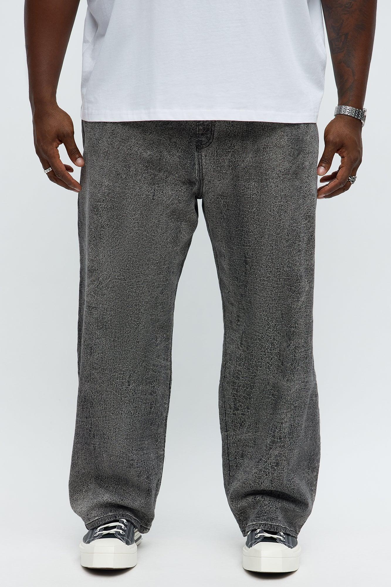 Crack The Code Baggy Jeans - Grey Product Image