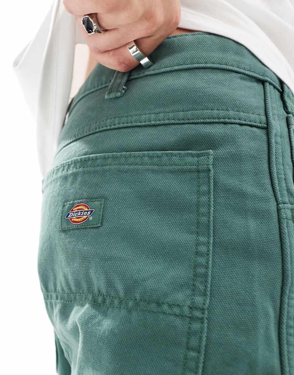 Dickies Duck carpenter pants in green Product Image