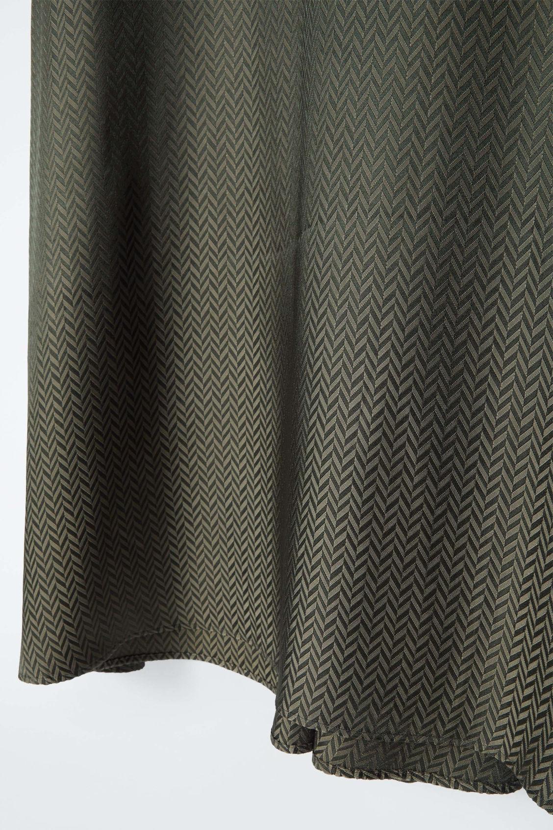 HERRINGBONE MAXI SHIRT DRESS Product Image