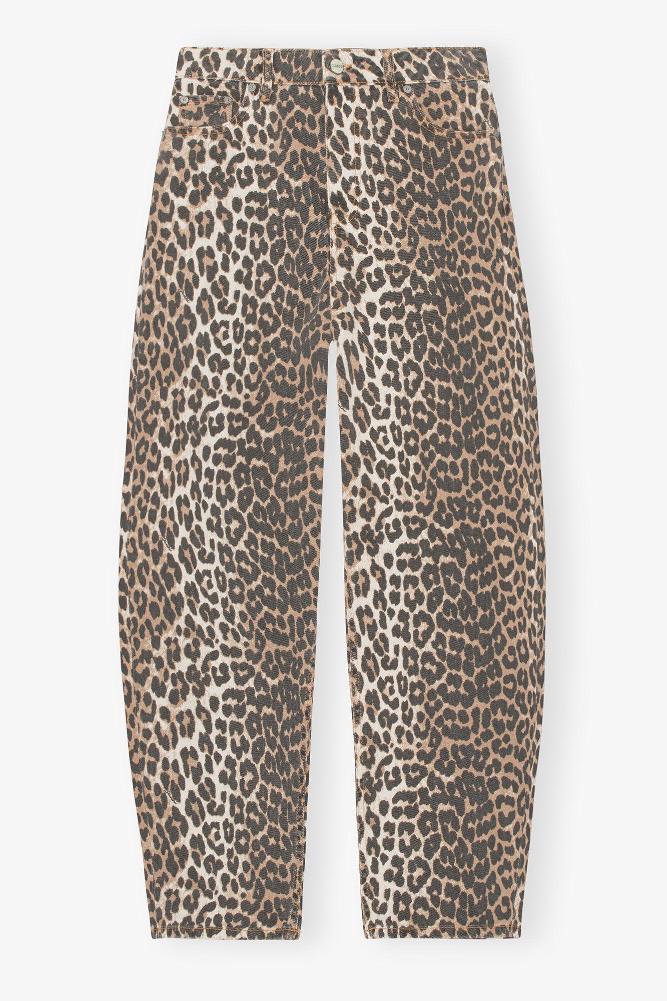 Leopard Denim Stary Jeans Product Image