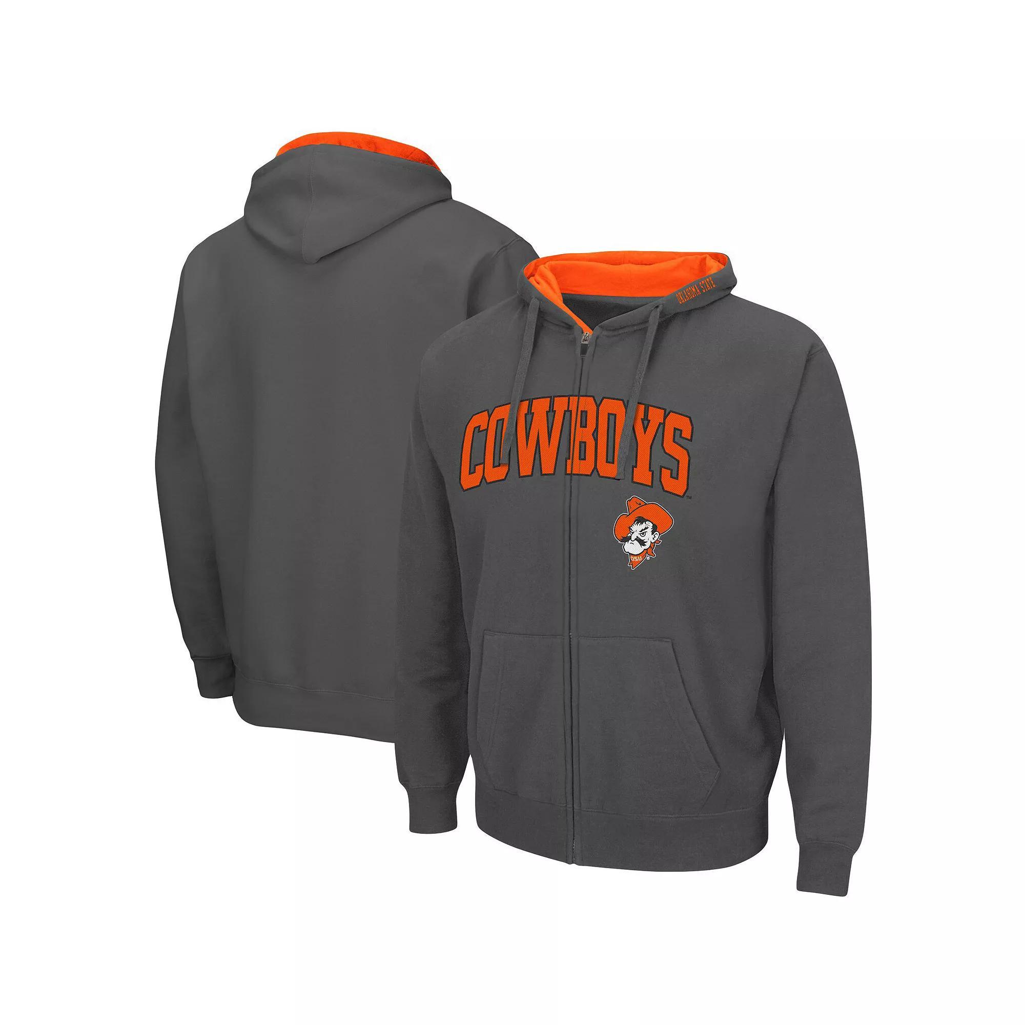 Men's Colosseum Navy Virginia Cavaliers Arch & Logo 3.0 Full-Zip Hoodie, Size: 2XL, Blue Product Image