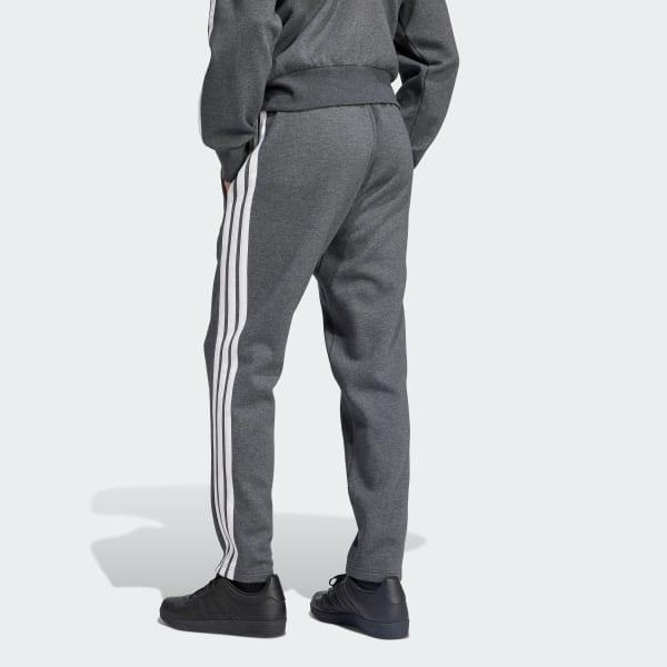 adidas Essentials 3-Stripes Open Hem Fleece Pants Medium Grey Heather XL Mens Product Image