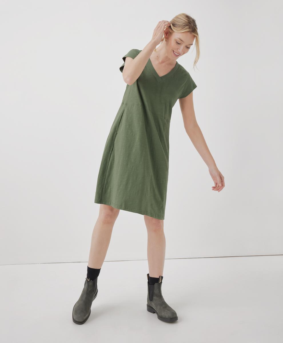 Pact Womens Cotton Relaxed Slub Market Dress Product Image