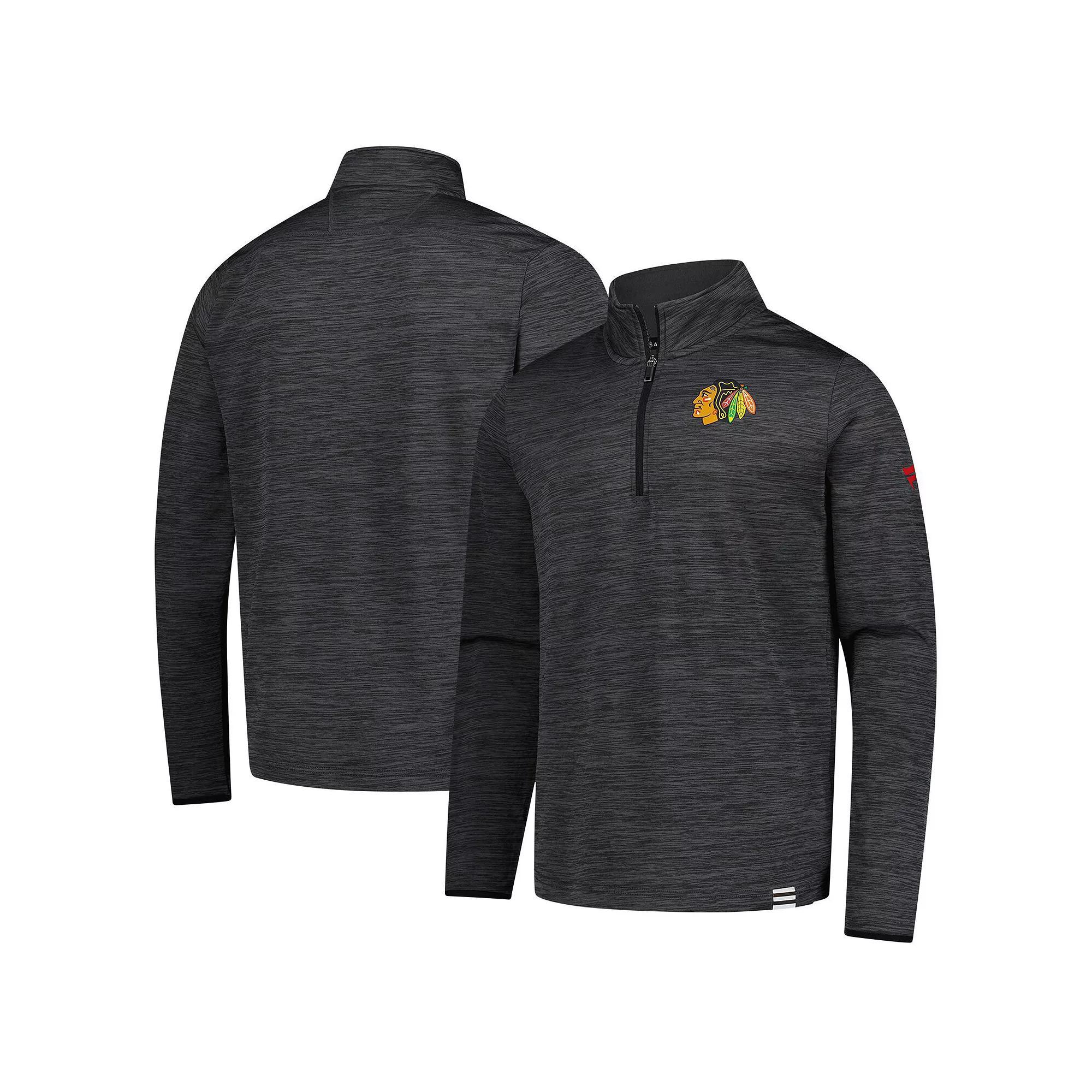 Men's Fanatics  Heather Charcoal Calgary Flames Authentic Pro Lightweight Quarter-Zip Pullover, Size: Medium, Flm Charco Product Image