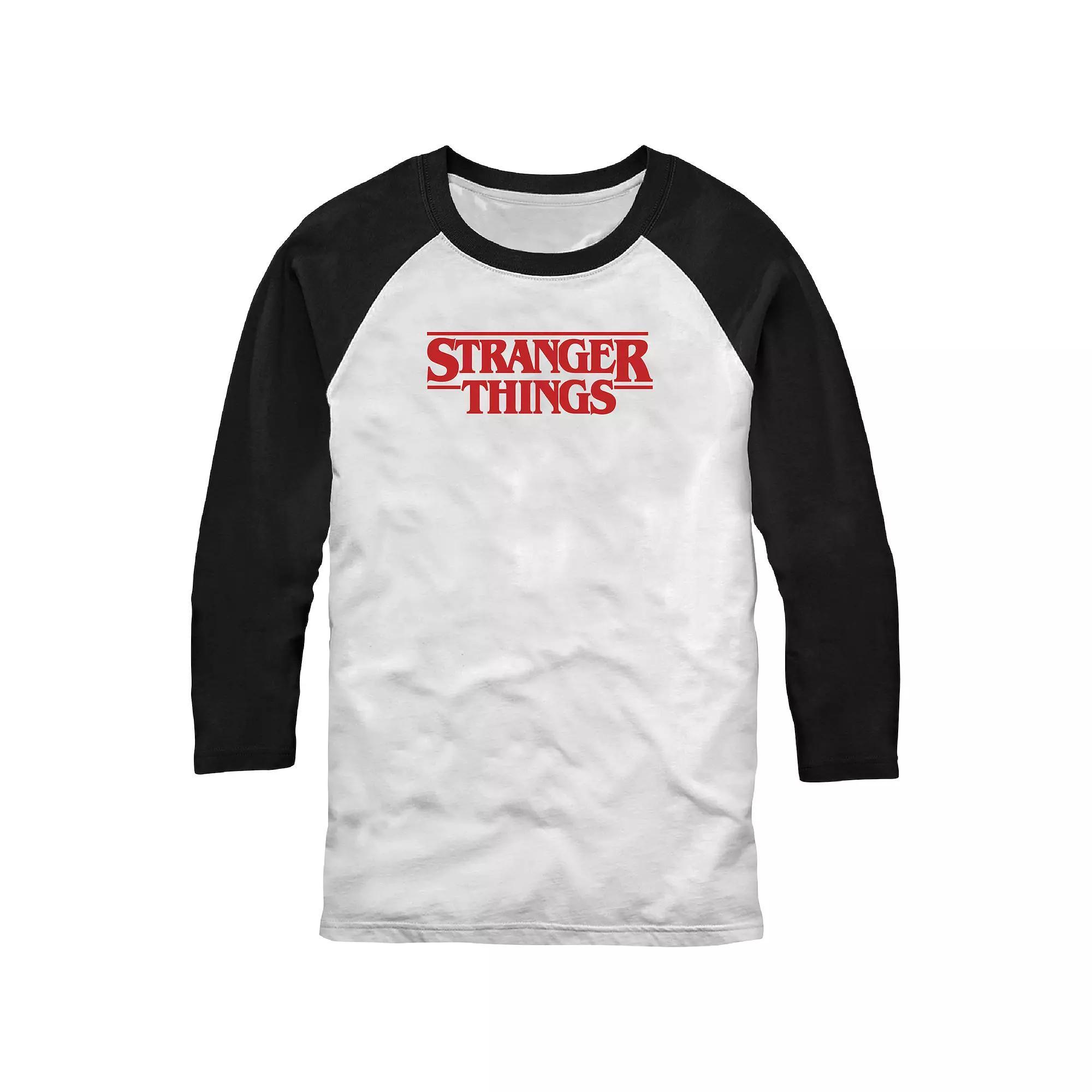 Mens Stranger Things Raglan Graphic Tee Product Image