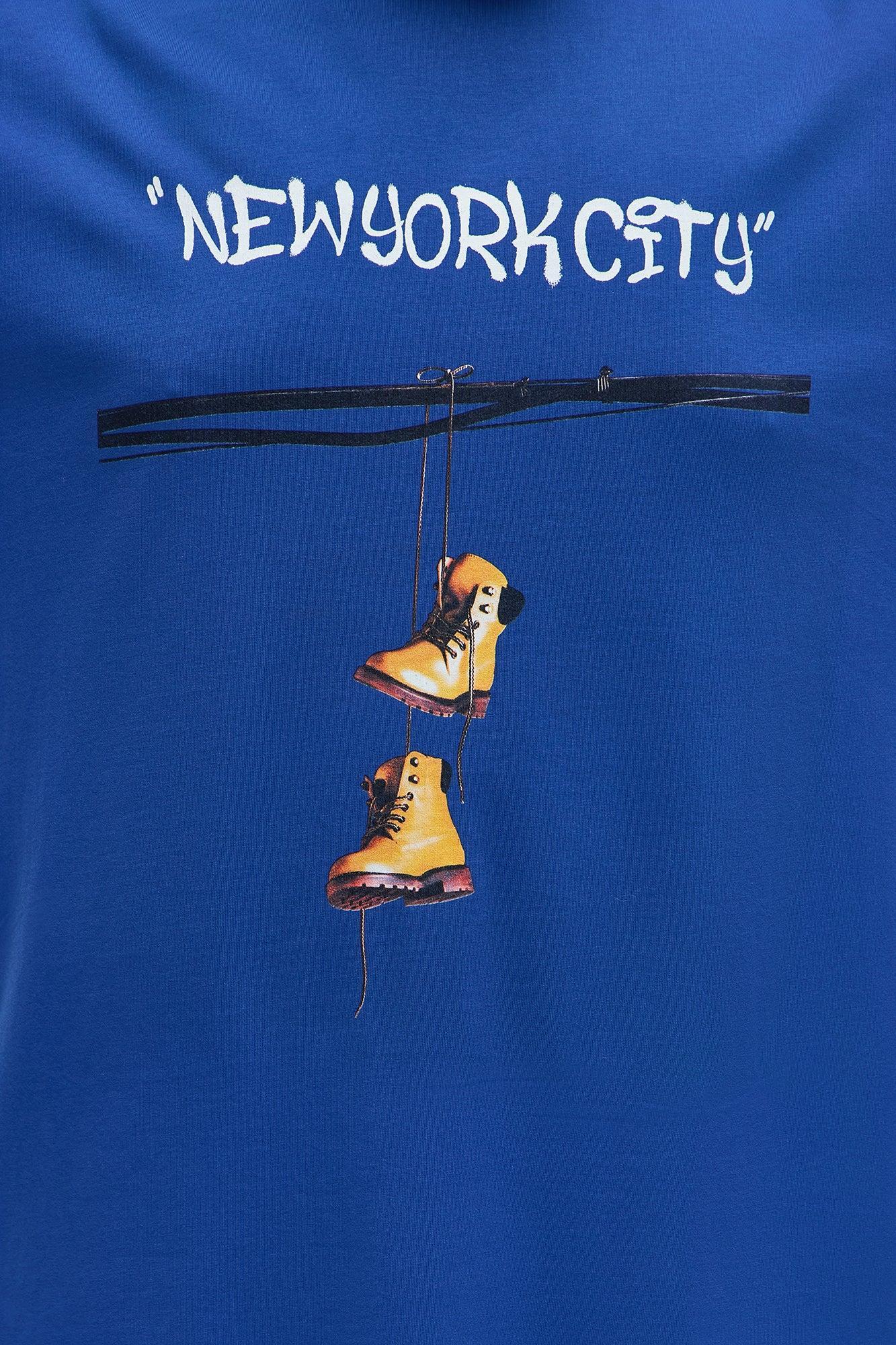 NYC Boots Short Sleeve Tee - Blue Product Image