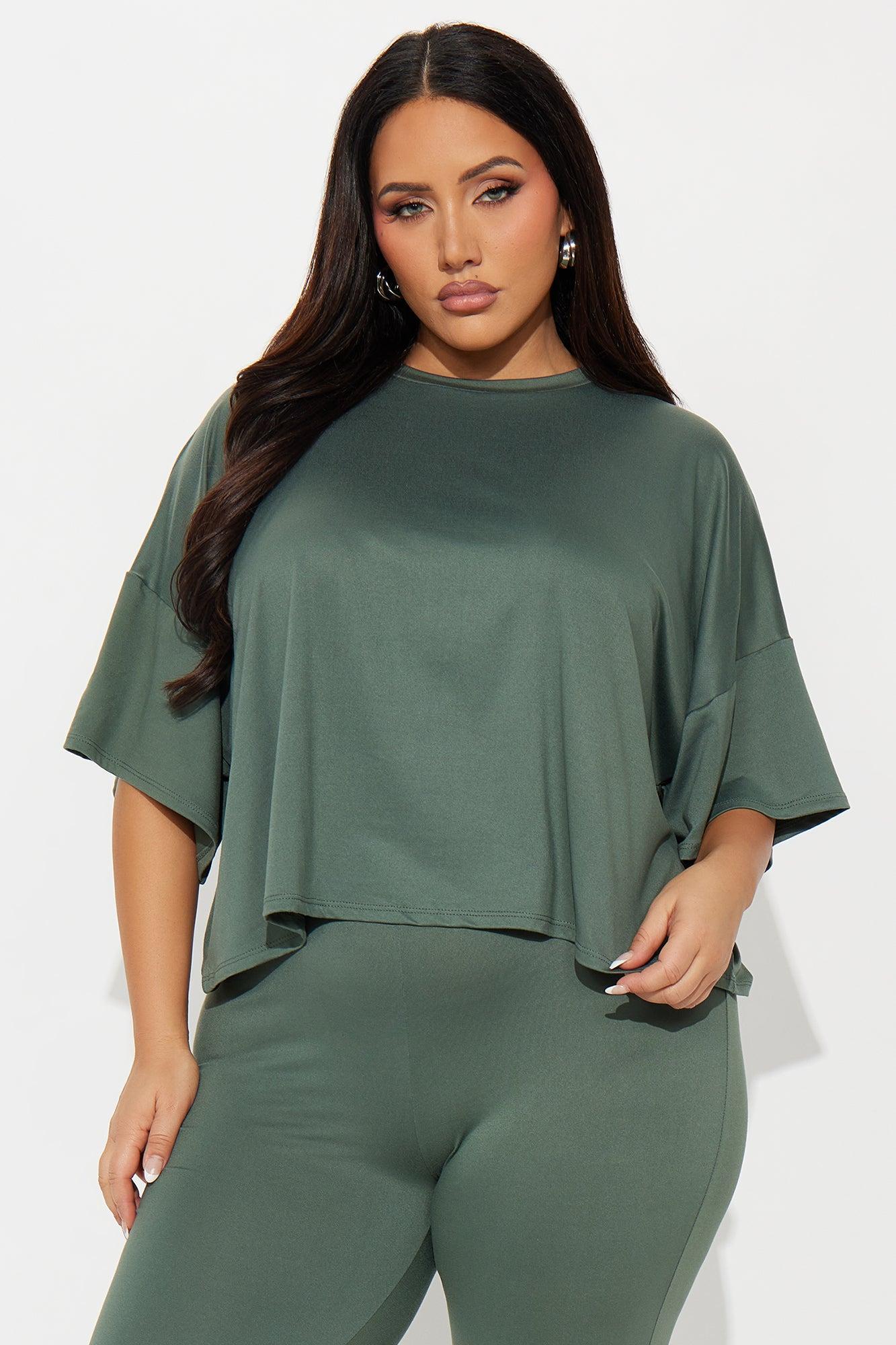 Morning Classes Capri Set - Olive Product Image
