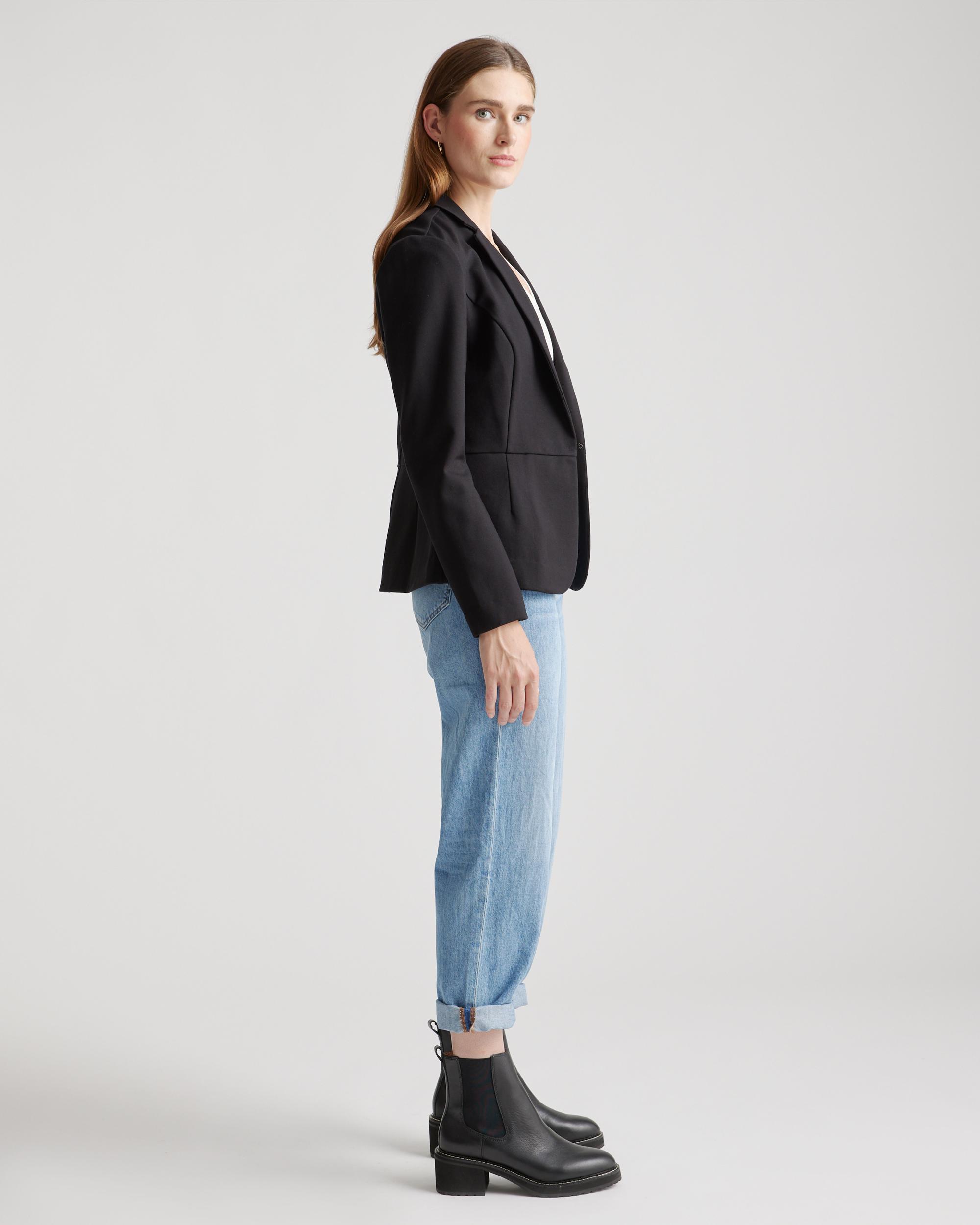 Quince | Women's Ultra-Stretch Ponte Blazer Rayon Product Image