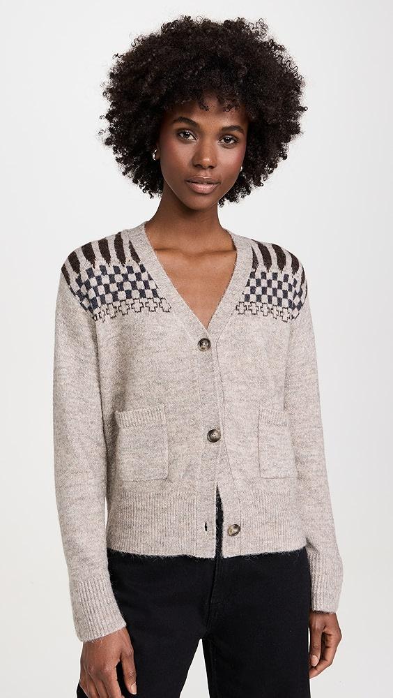 LNA Raina Fair Isle Cardigan | Shopbop Product Image