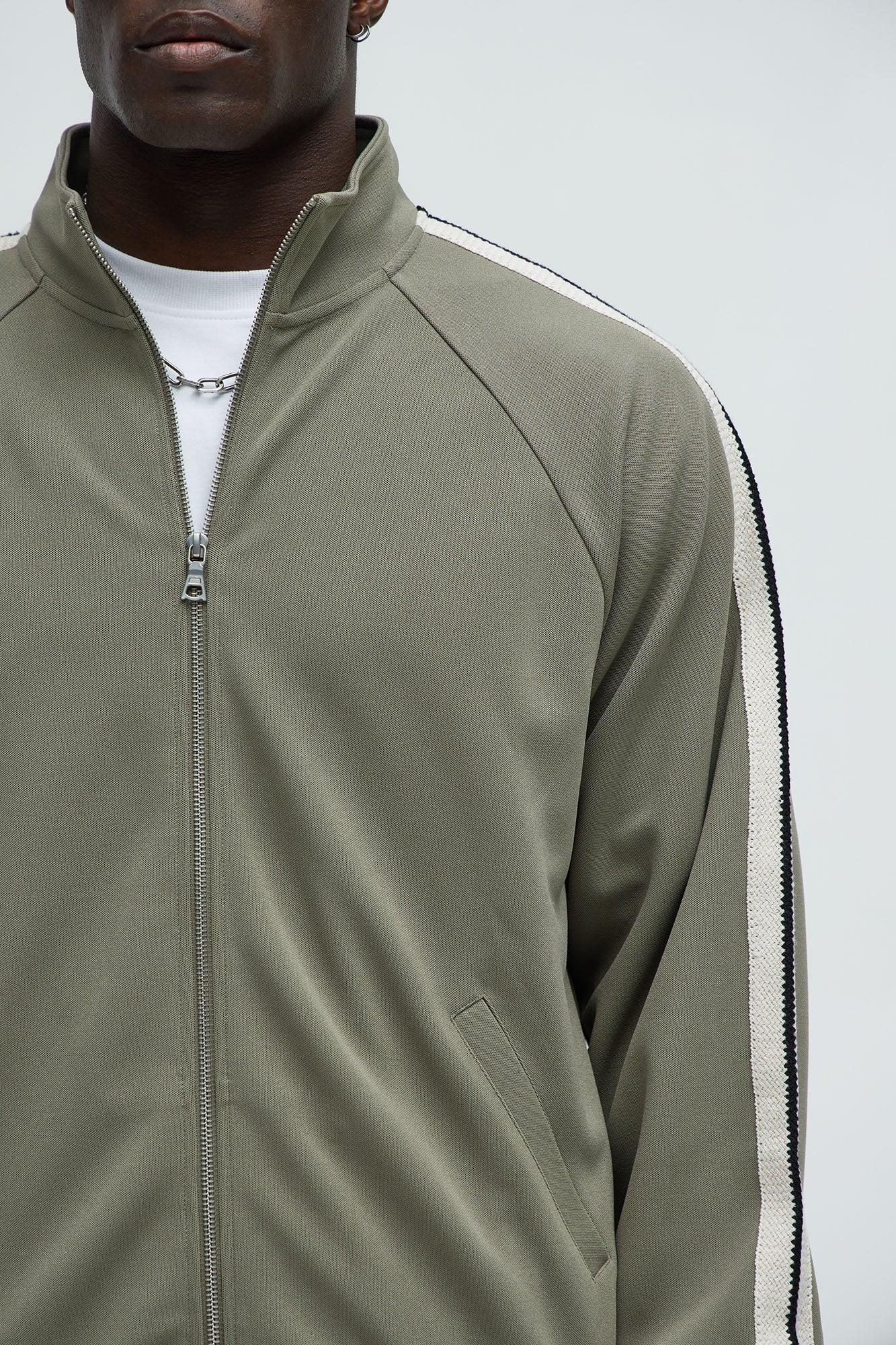 Dennis Track Jacket - Olive Product Image