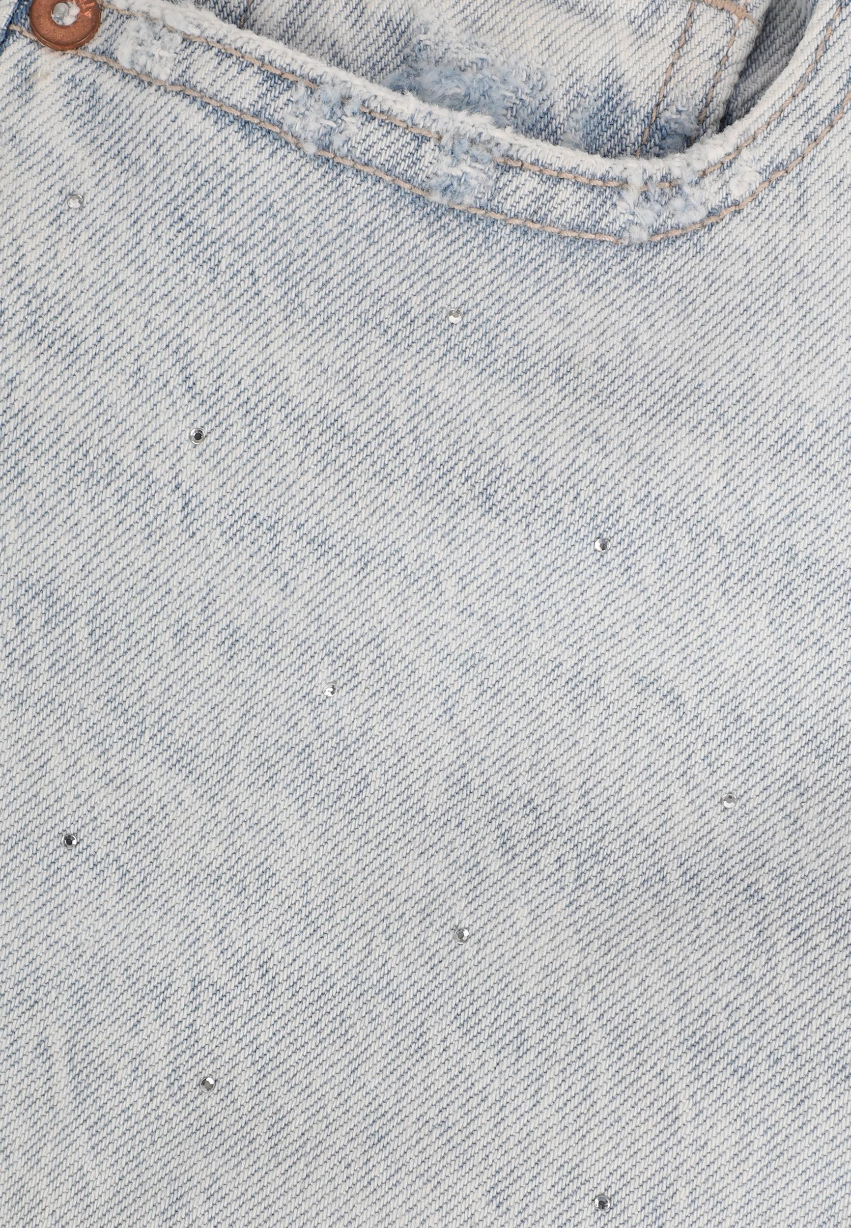 edgely™ High Rise Sparkle Relaxed Straight Jean Product Image