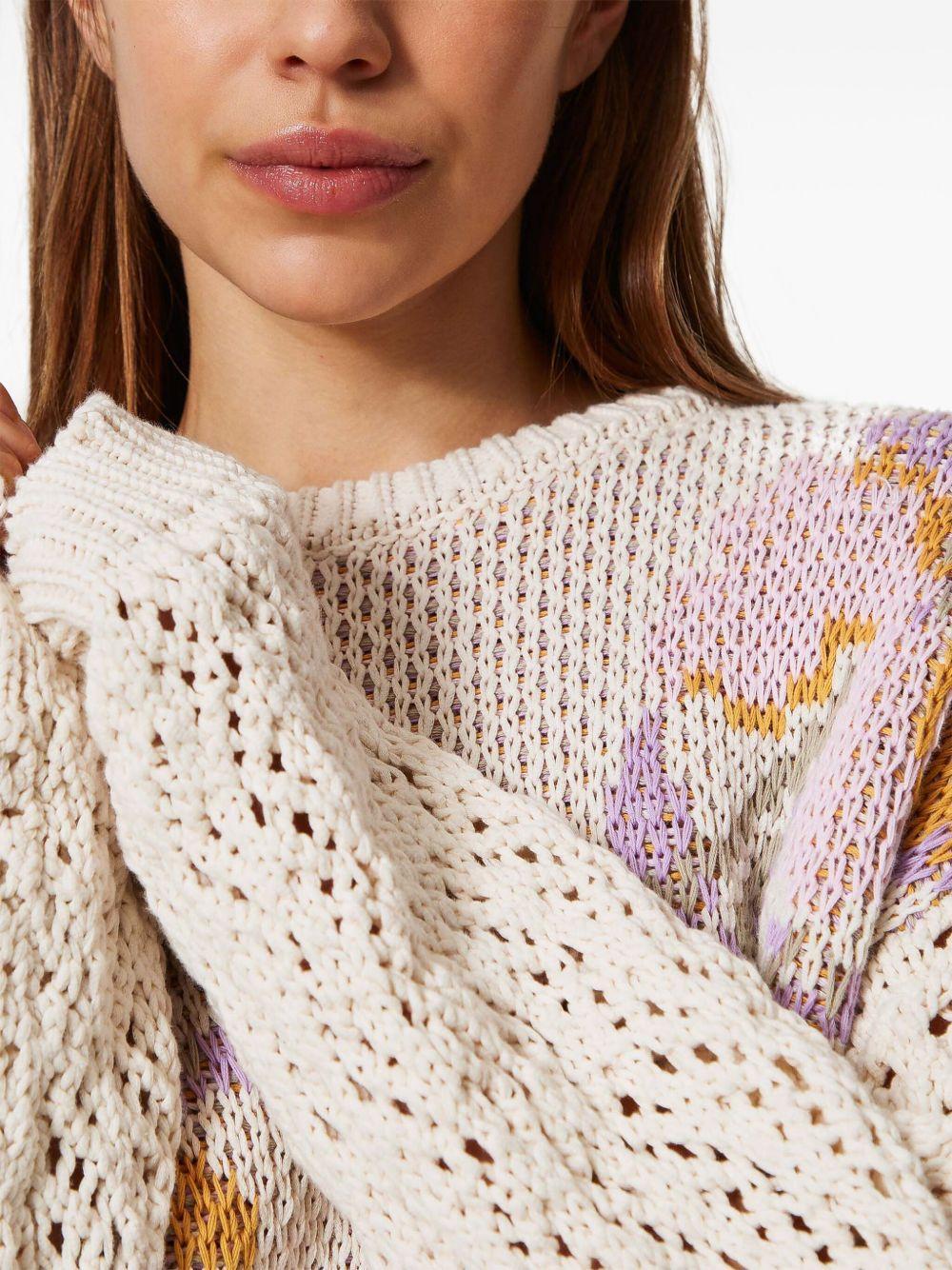 floral-jacquard sweater Product Image
