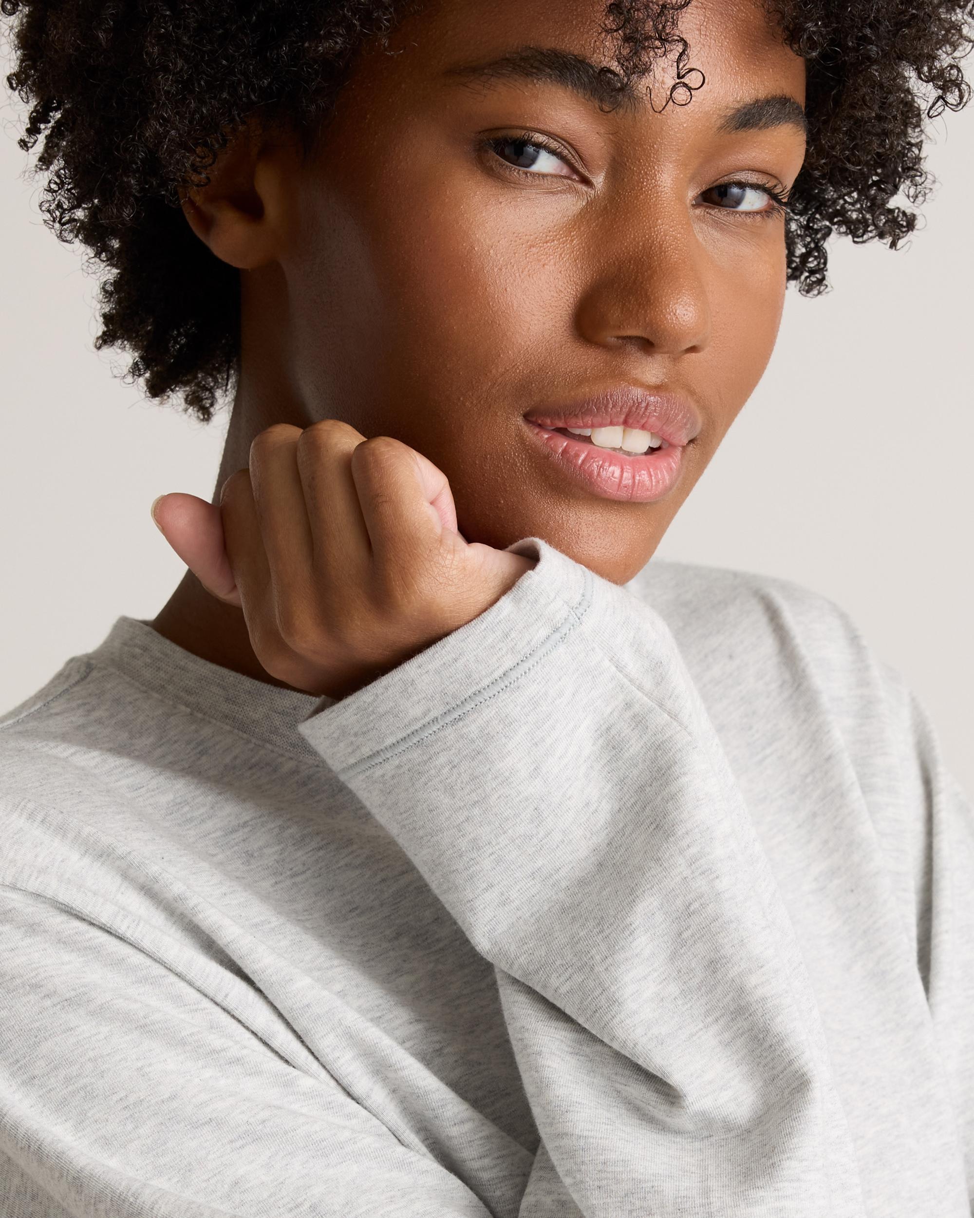 Quince | Women's Dream Lounge OverSized Long Sleeve Pajama Set Cotton Product Image