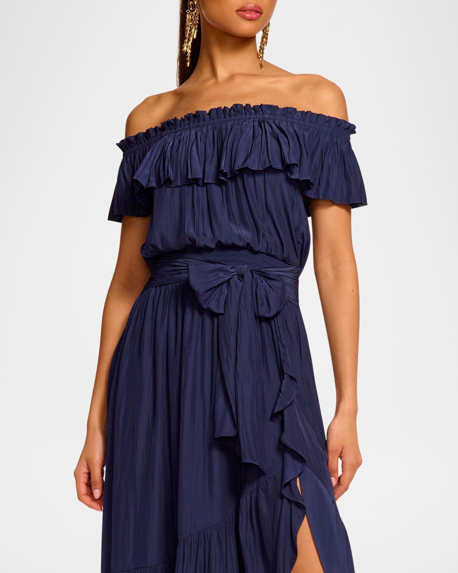 Gloria Off-Shoulder Midi Dress Product Image