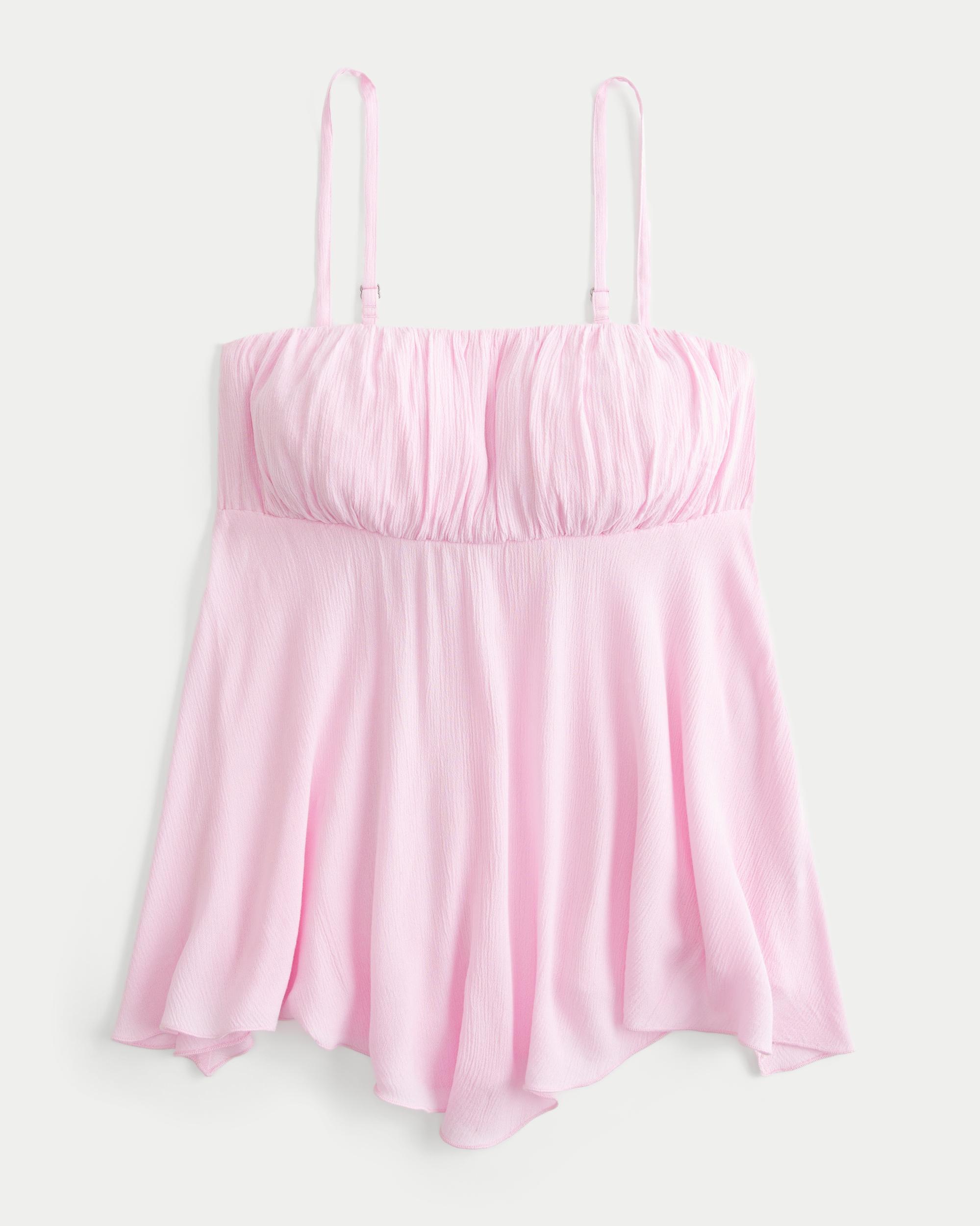 Strapless Handkerchief Hem Top Product Image
