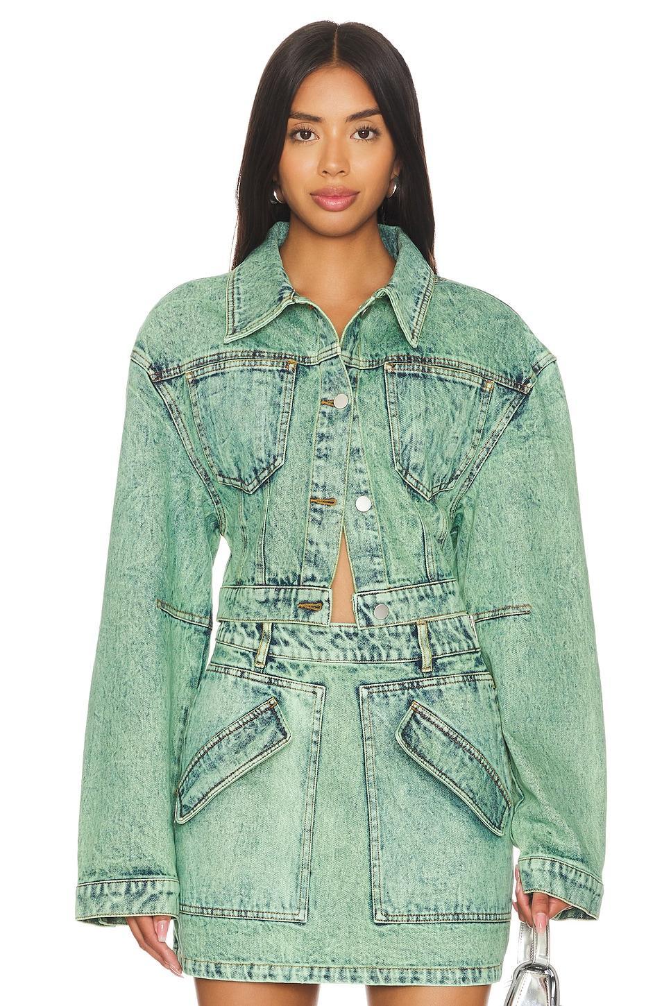 Cropped Mercer Jean Jacket AKNVAS Product Image