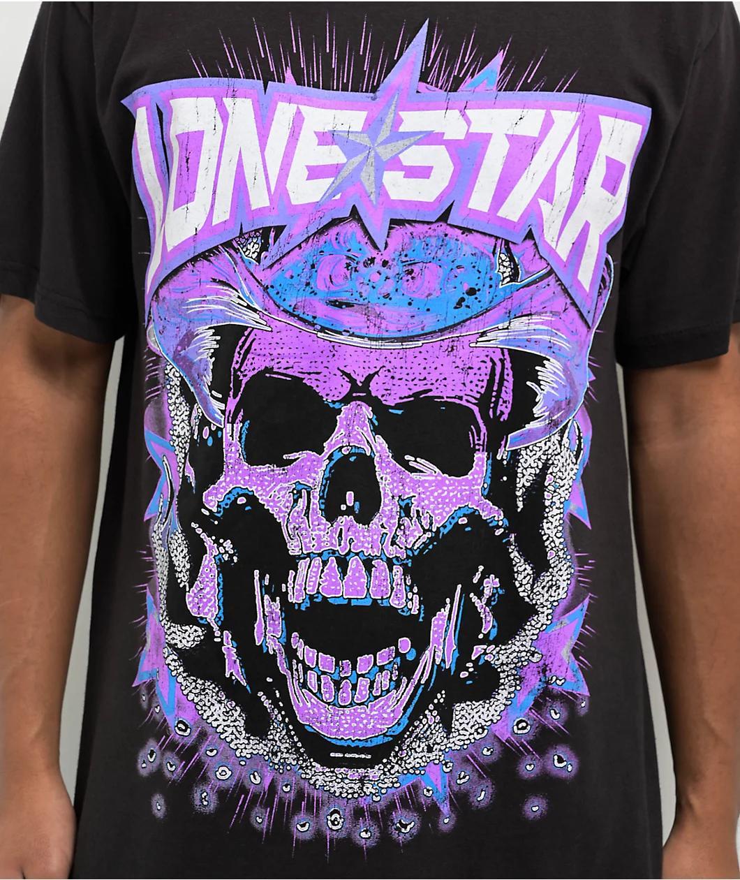 Lonestar by That Mexican OT Cowboy Skull Black T-Shirt Product Image