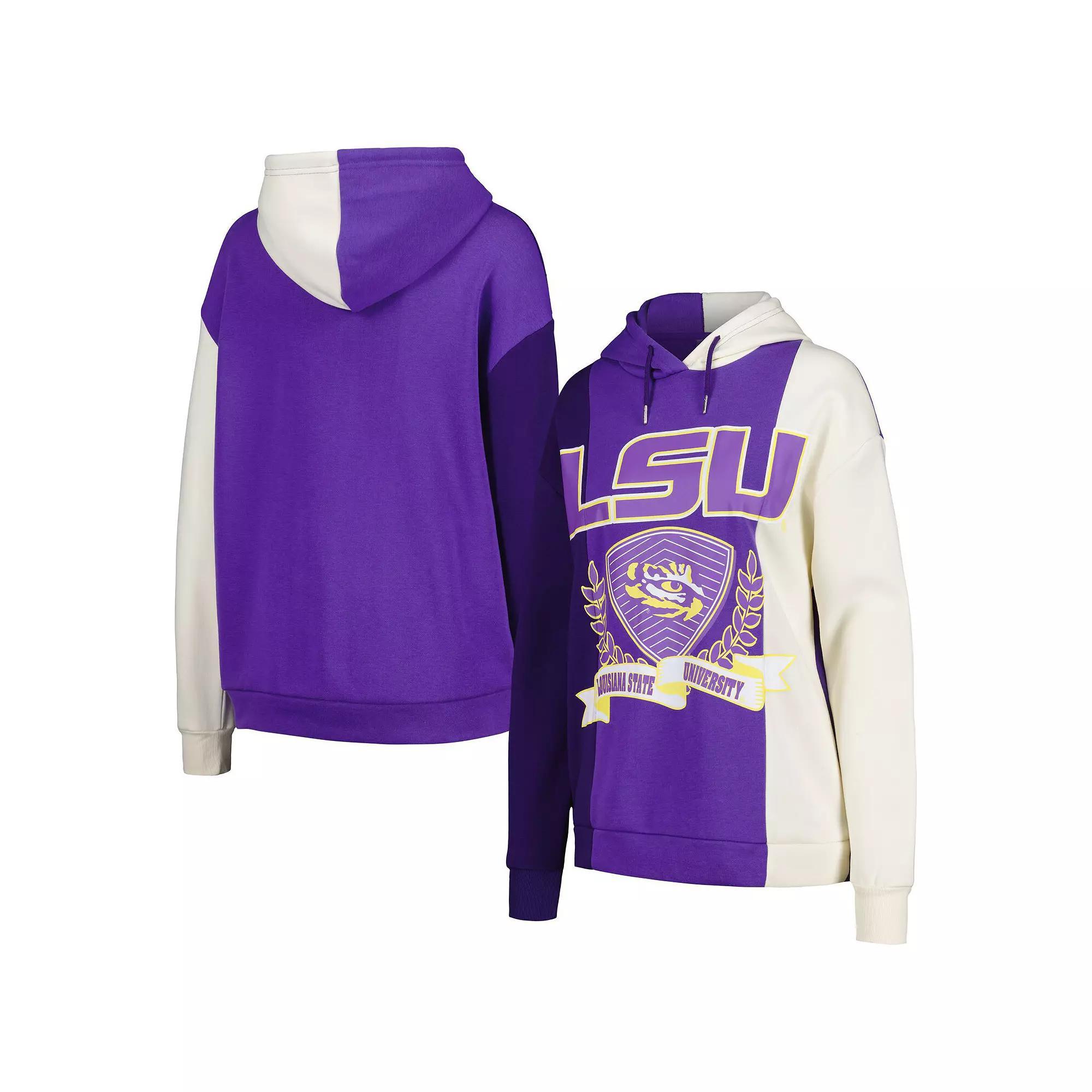 Women's Gameday Couture Purple LSU Tigers Hall of Fame Colorblock Pullover Hoodie, Size: XL Product Image