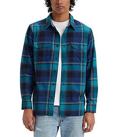 Levis Mens Worker Relaxed-Fit Button-Down Shirt Product Image