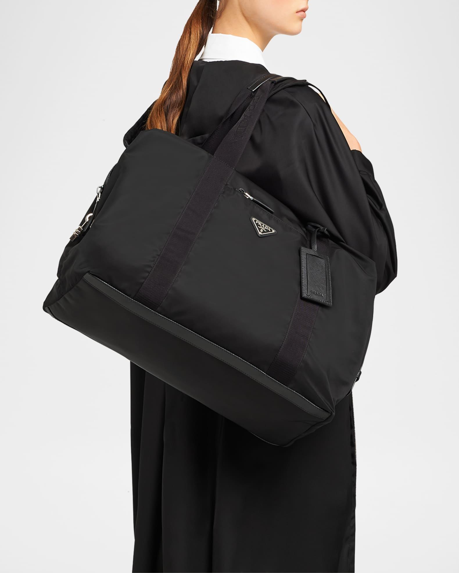 Men's Re-Nylon & Saffiano Leather Duffel Bag Product Image