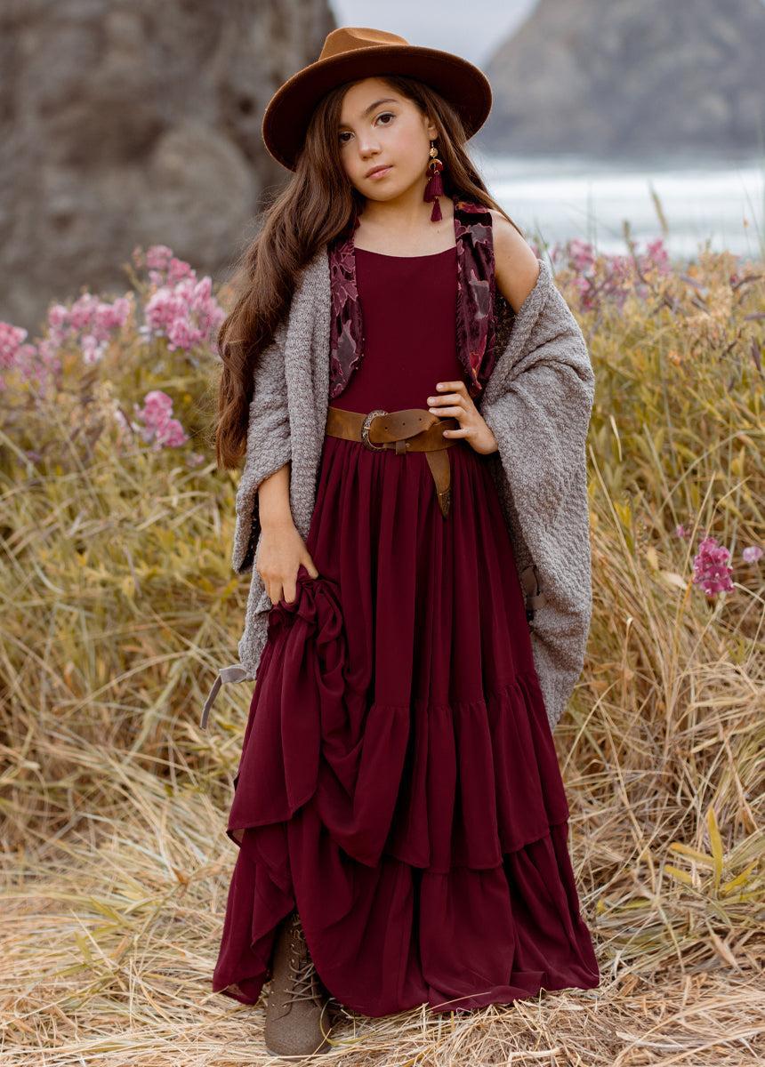 Catrin Dress in Brick Girls Product Image
