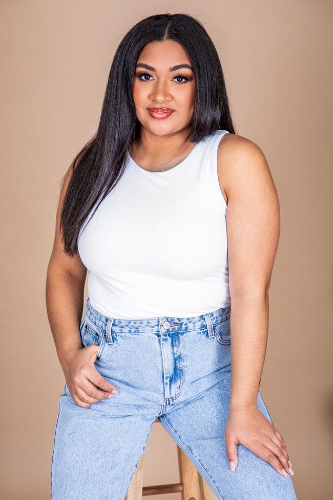 Megan Light Wash Straight Leg Mom Jeans FINAL SALE Product Image