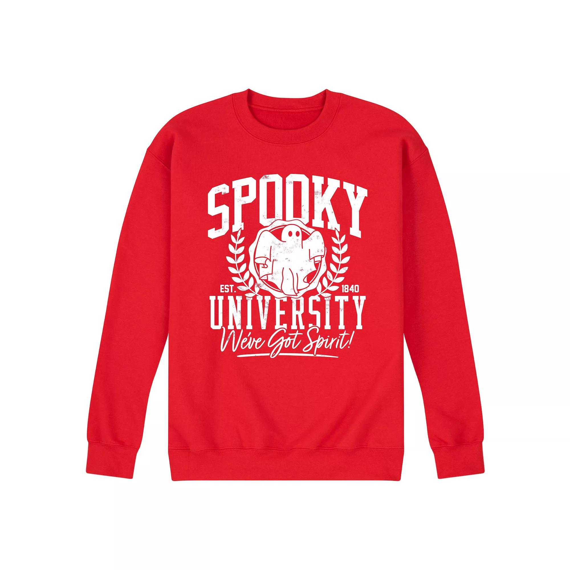 Mens Spooky University Fleece Sweatshirt Product Image