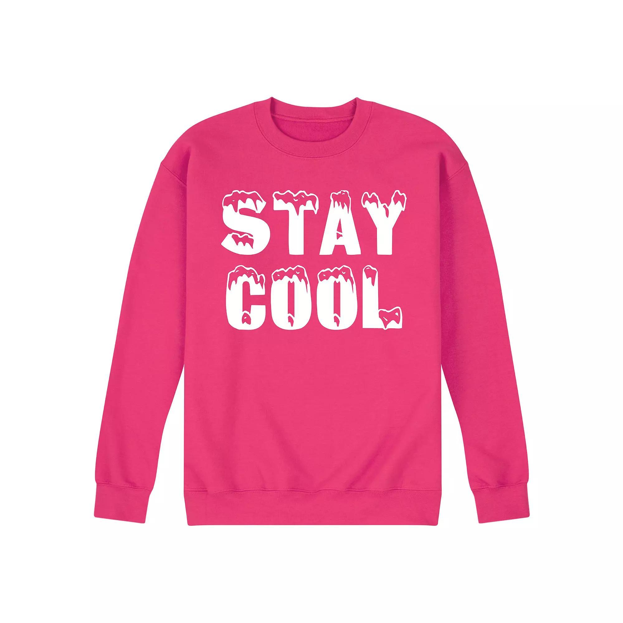 Mens Stay Cool Fleece Sweatshirt Blue Product Image