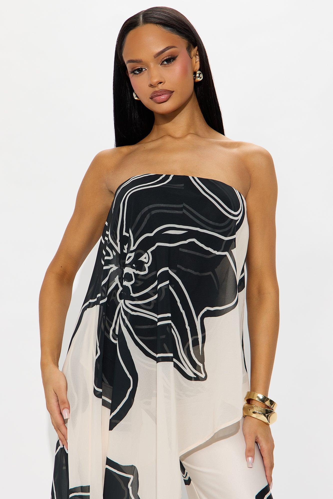 Mia Flowy Floral Jumpsuit - Ivory/combo Product Image