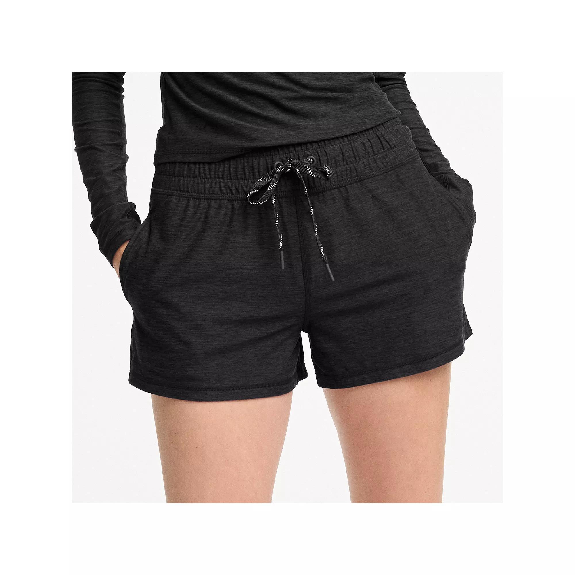 Womens FLX Wander Shorts Black Grey Coal Product Image