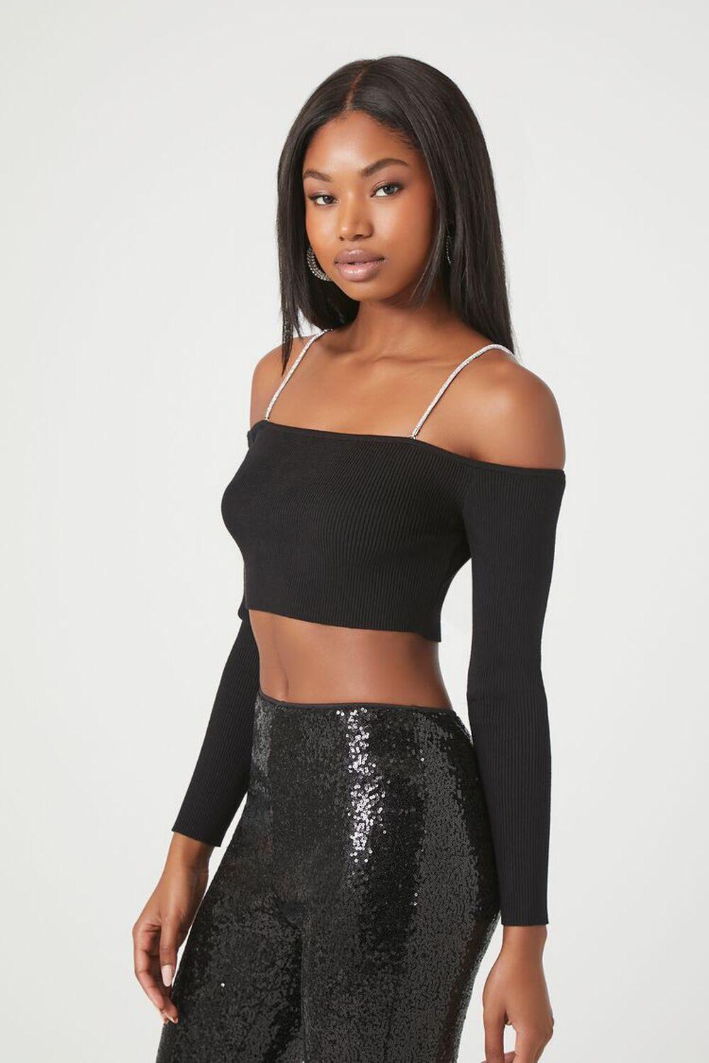 Off-the-Shoulder Crop Top | Forever 21 Product Image